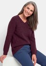 Tricot pullover met naadloze V-hals thumbnail 4