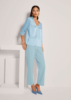 Blouse en soie stretch avec encolure en V thumbnail 4