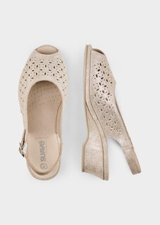 Sandales en cuir perforé thumbnail 2