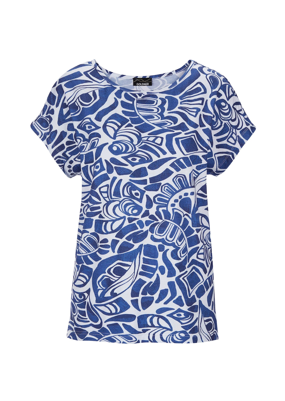 Gedessineerd shirt van viscose-jersey