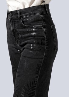 Jeans mit auffallendem Folienprint thumbnail 1