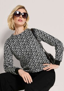 Sweatshirt mit Retro-Muster thumbnail 4
