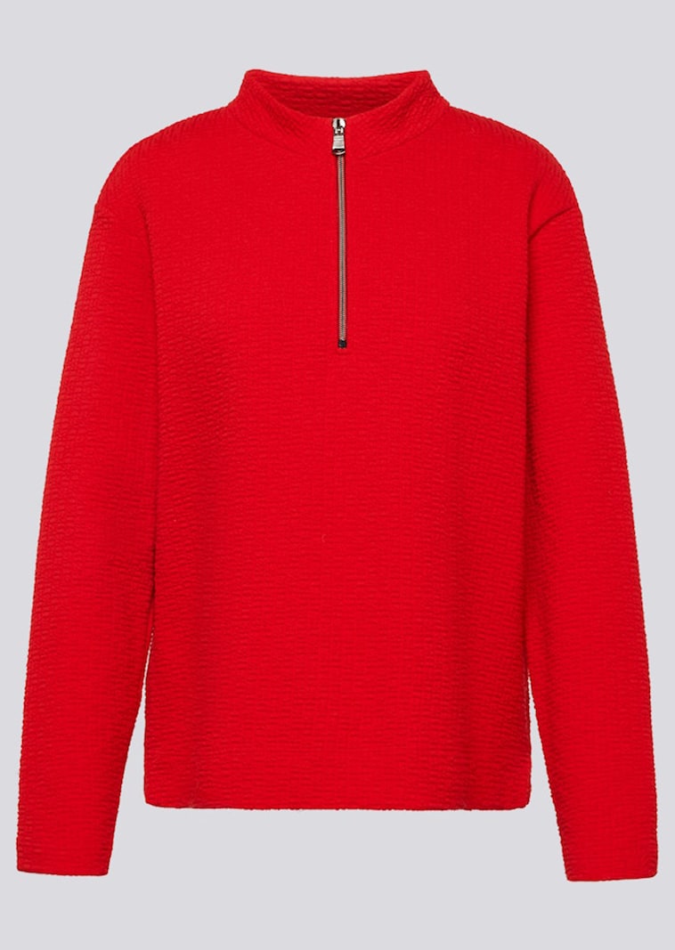 T-shirt structuré à col camionneur