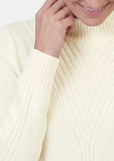 Strickpullover mit Stehkragen und Rippenmuster thumbnail 5