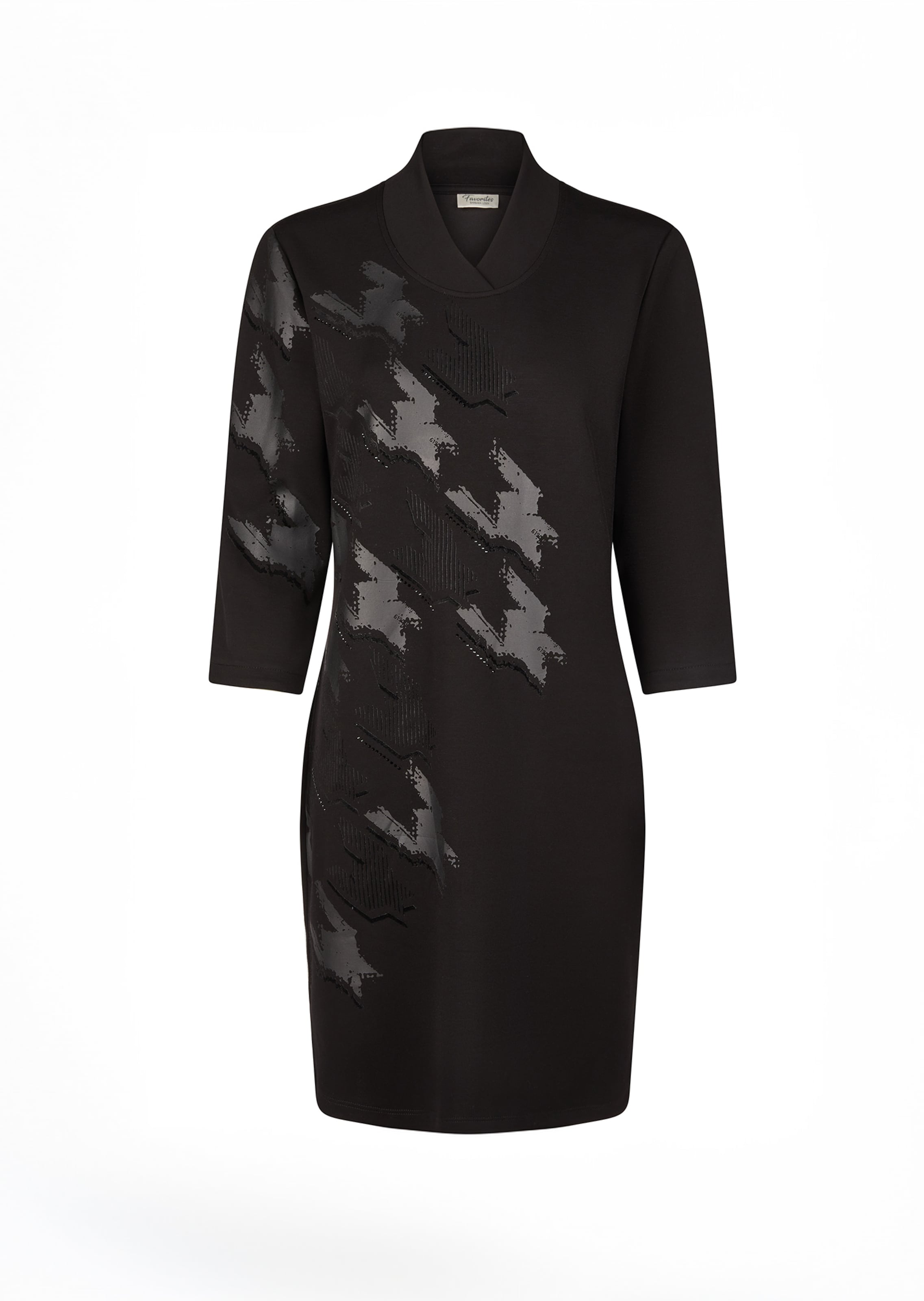 Jerseykleid mit edlem Frontprint