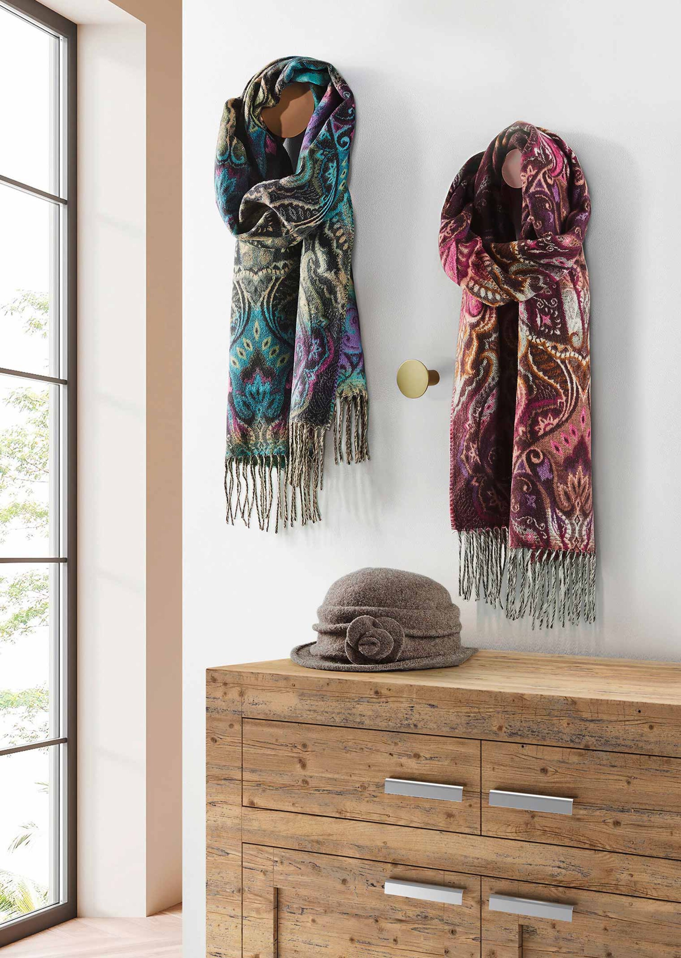 Chapeau en laine - taupe / mélangé - Gr. 0 de Goldner Fashion