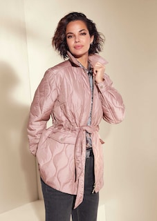 Wattierte Steppjacke mit Taillenzug thumbnail 7