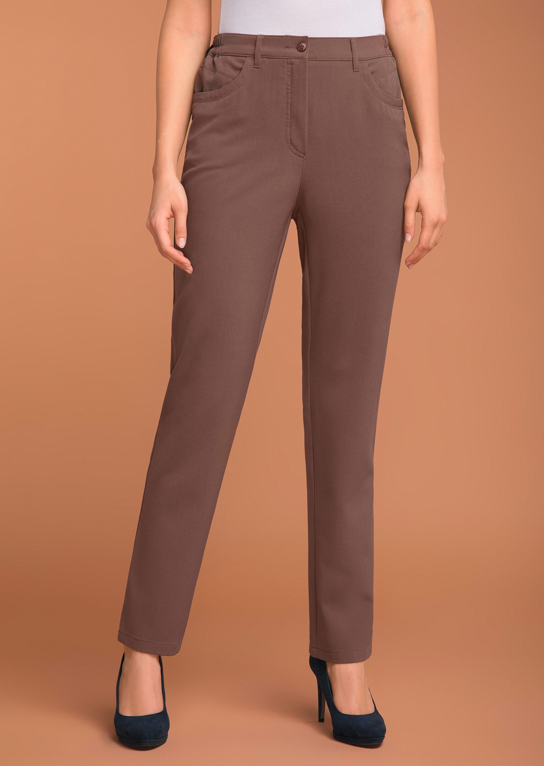 Pantalon respirant traité Duo Care-Fresh ANNA - brun - Gr. 54 de Goldner Fashion