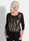 Stretchbequemes Blusenshirt mit schimmerndem Druck thumbnail 1