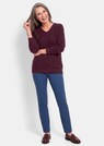 Tricot pullover met naadloze V-hals thumbnail 2