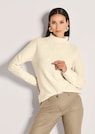 Stehkragen-Pullover mit Glanzgarn-Akzent thumbnail 1