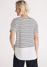 T-shirt à rayures avec base rapportée thumbnail 3