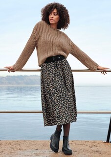 Bedruckter Midi-Rock zum Schlüpfen thumbnail 2