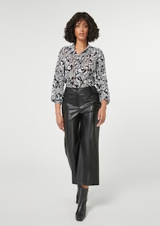 Printed blouse with pleated sleeves thumbnail 2