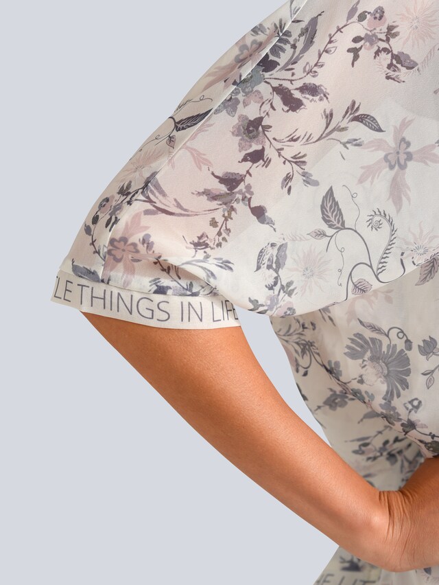 Bluse mit Blumendessin