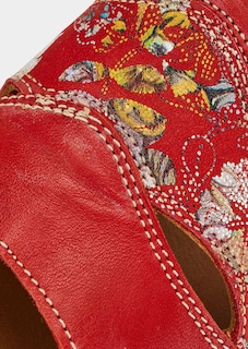 Mules en cuir avec imprimé floral thumbnail 3