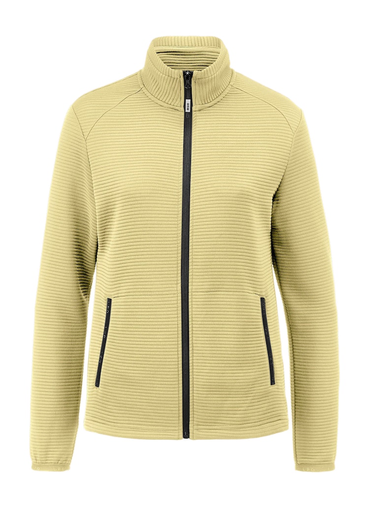 Leichte Freizeitjacke in Querrippenstruktur
