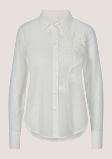 Transparente Baumwollbluse mit Stickerei thumbnail 6