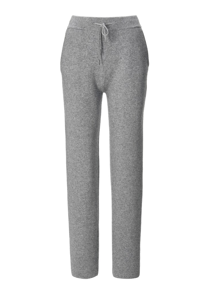 Elegant knitted trousers made from high-quality Milano knitwear