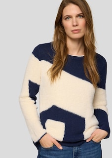 Pull en tricot et fil plume thumbnail 1