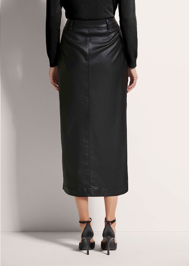 Beschichteter Rock im Wickel-Look 2