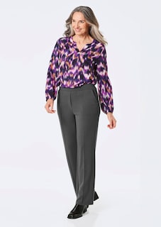 Pantalon à taille élastique avec pinces thumbnail 7