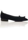 Soft suede ballet flats with tassel detail thumbnail 4