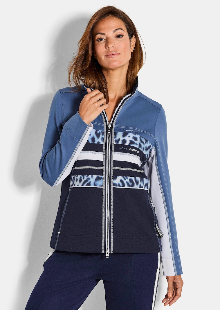 Freizeitjacke mit Animal Print