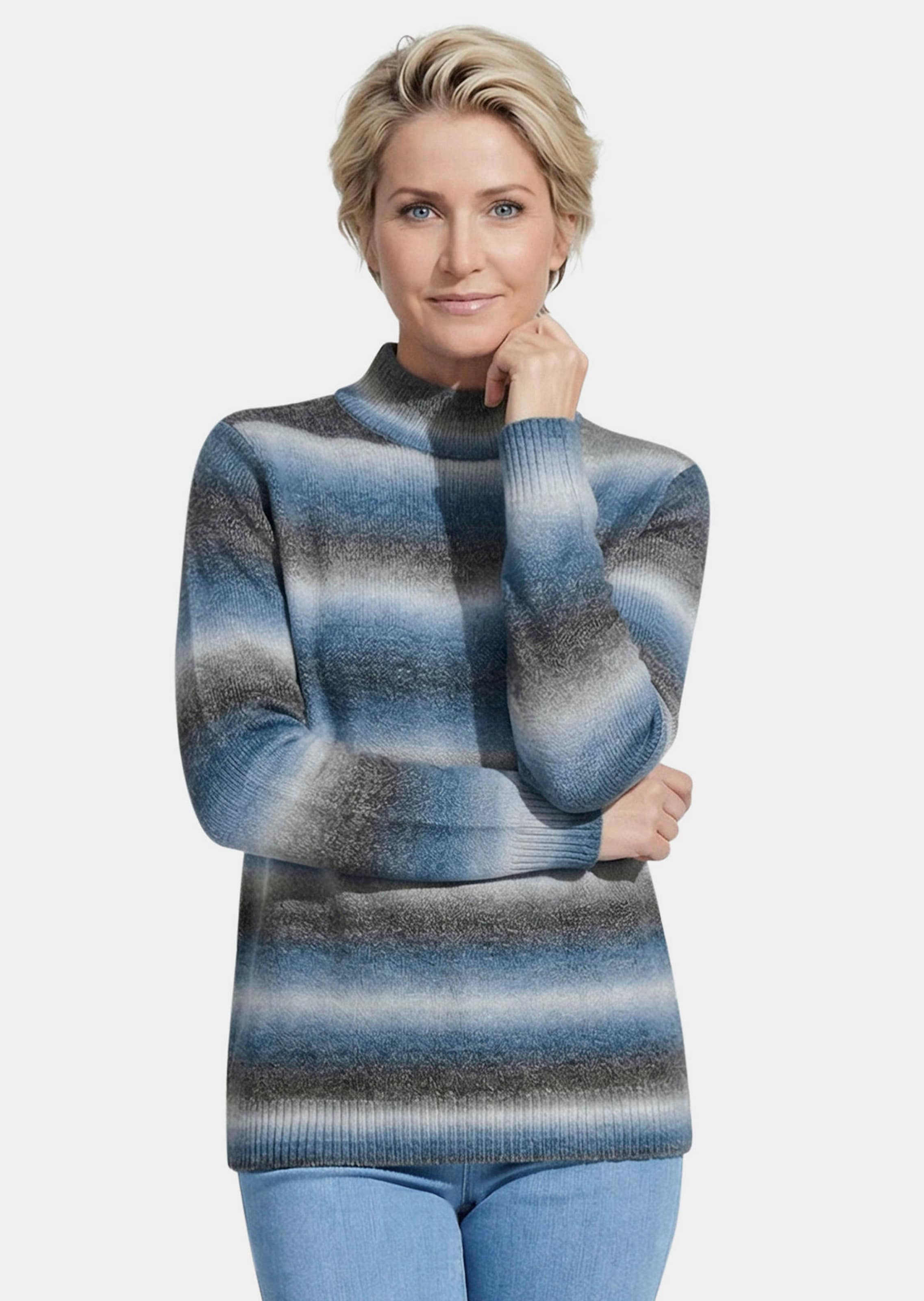 Pullover mit Stehkragen
