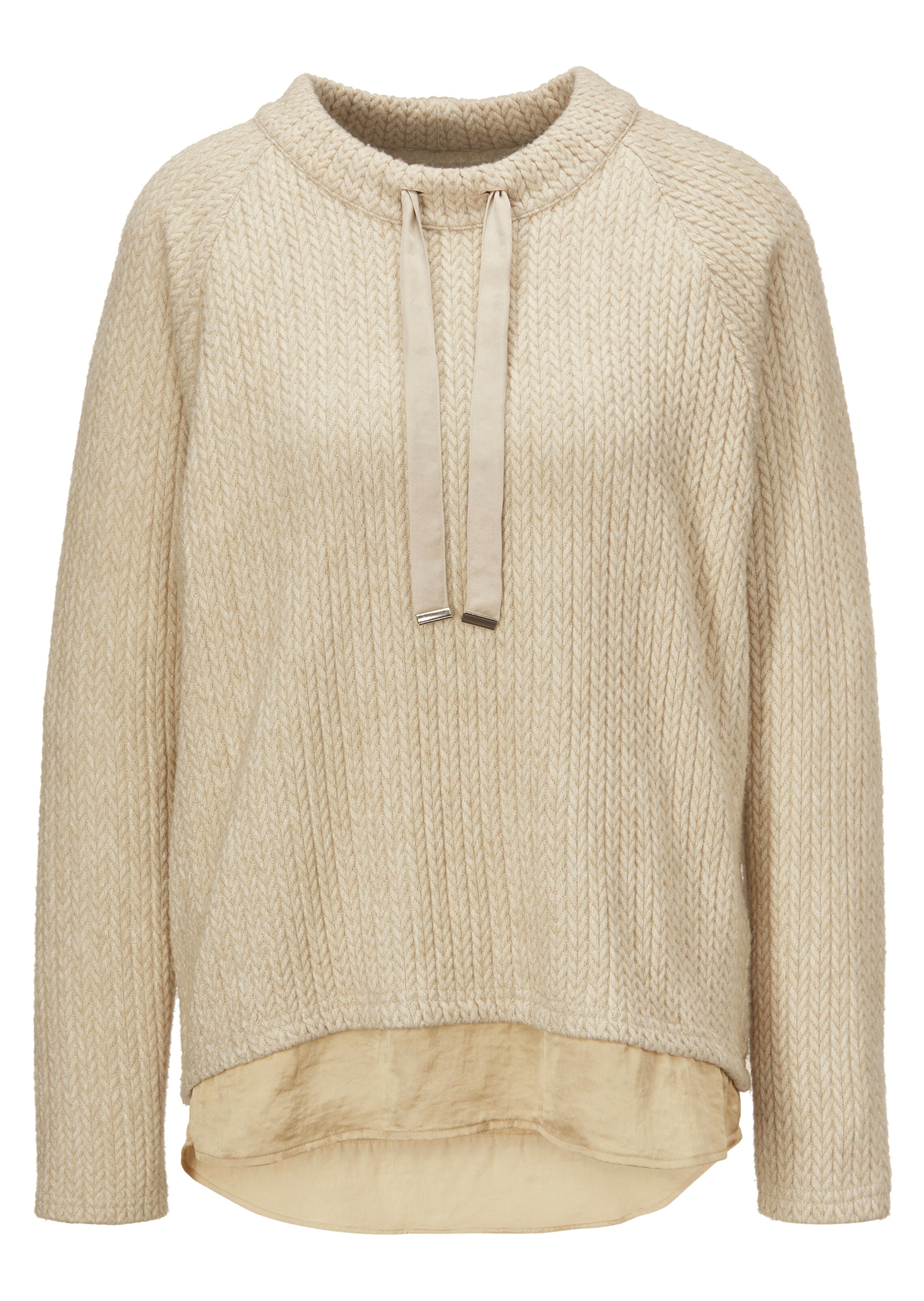 Sweatshirt in Strickoptik