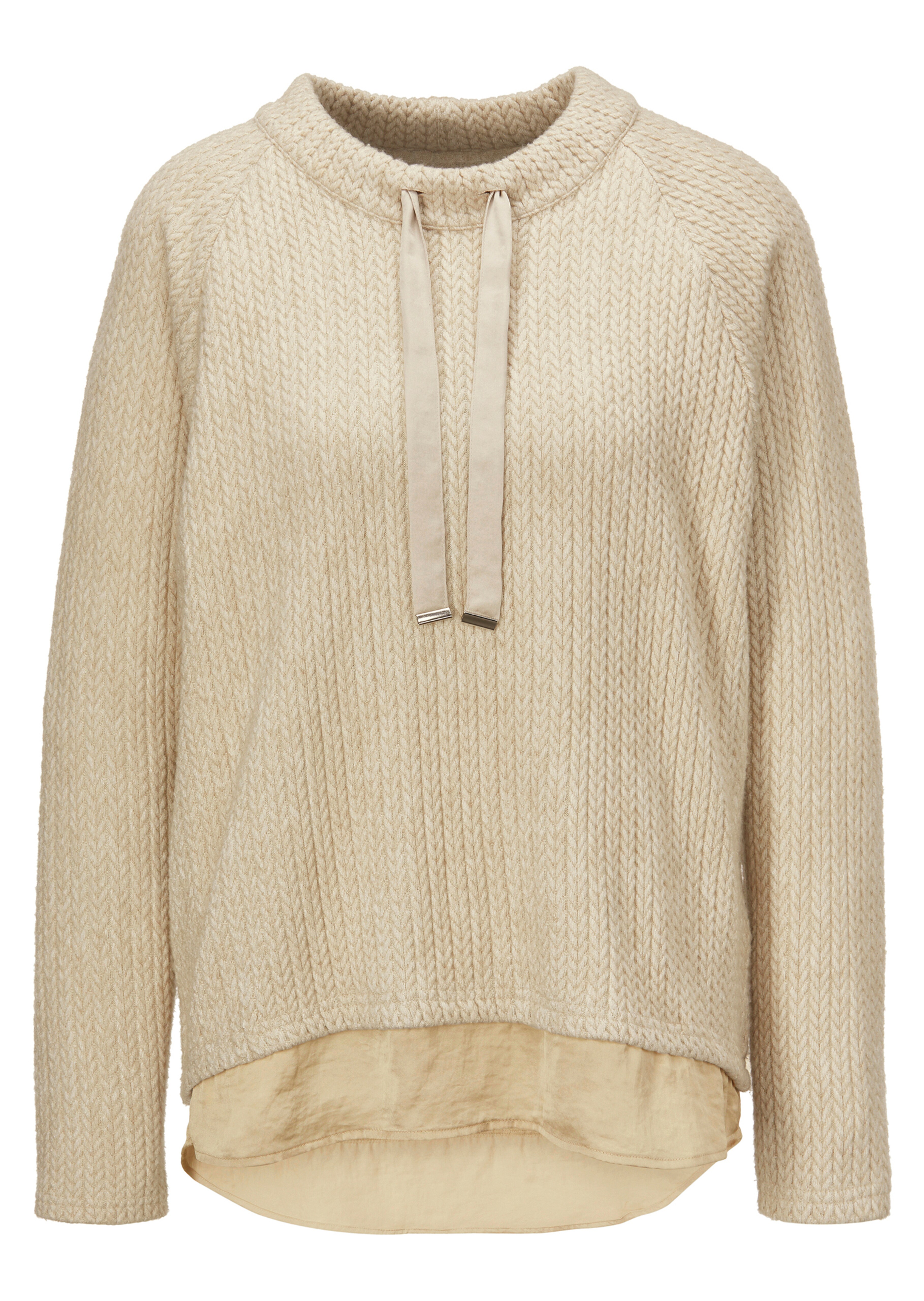 Sweatshirt in Strickoptik