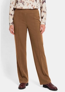 Pantalon à taille élastique avec pinces thumbnail 1