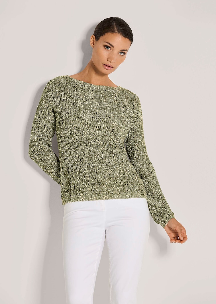 Legerer Rundhals-Pullover
