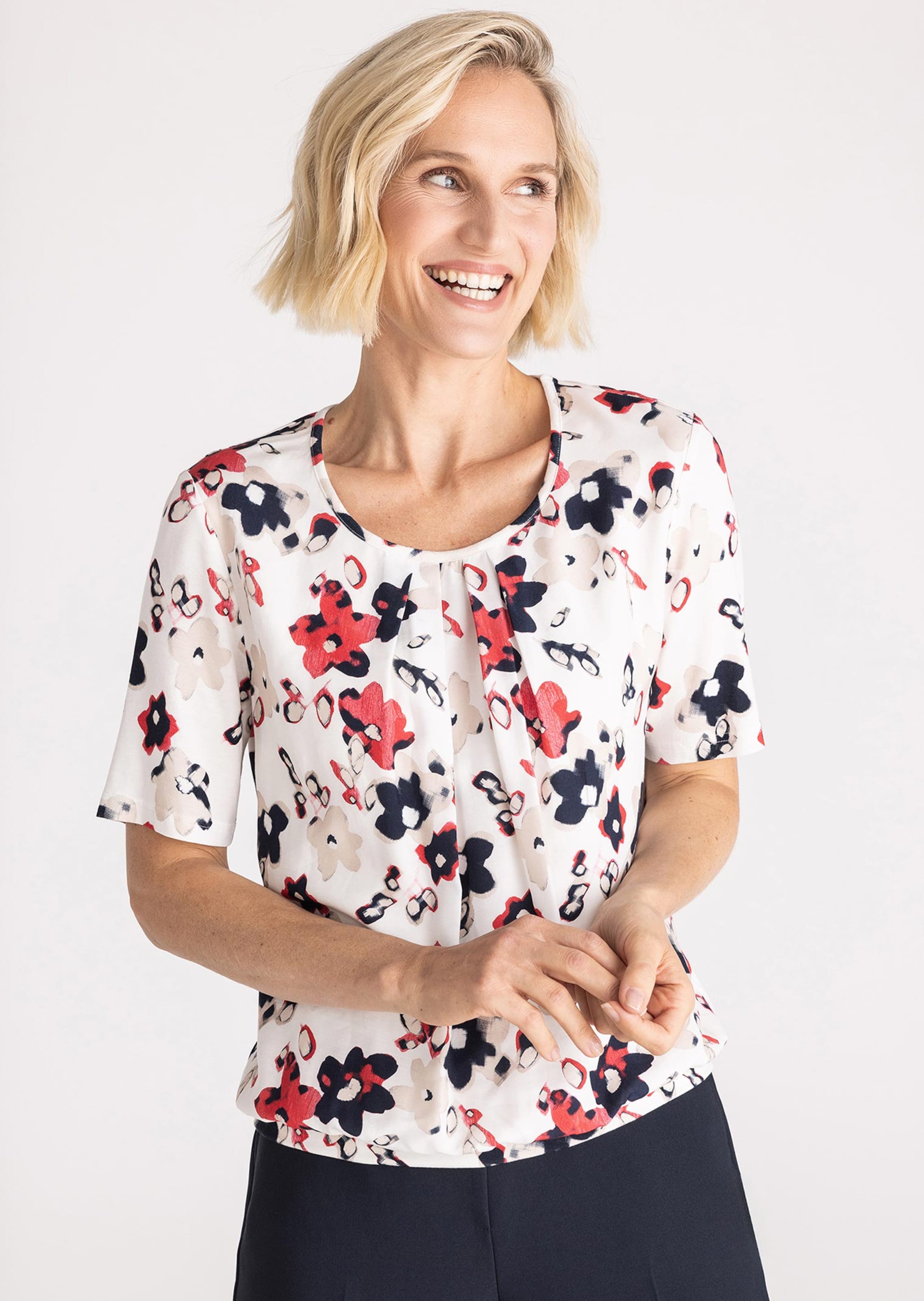 Blusenshirt aus Viskose-Jersey