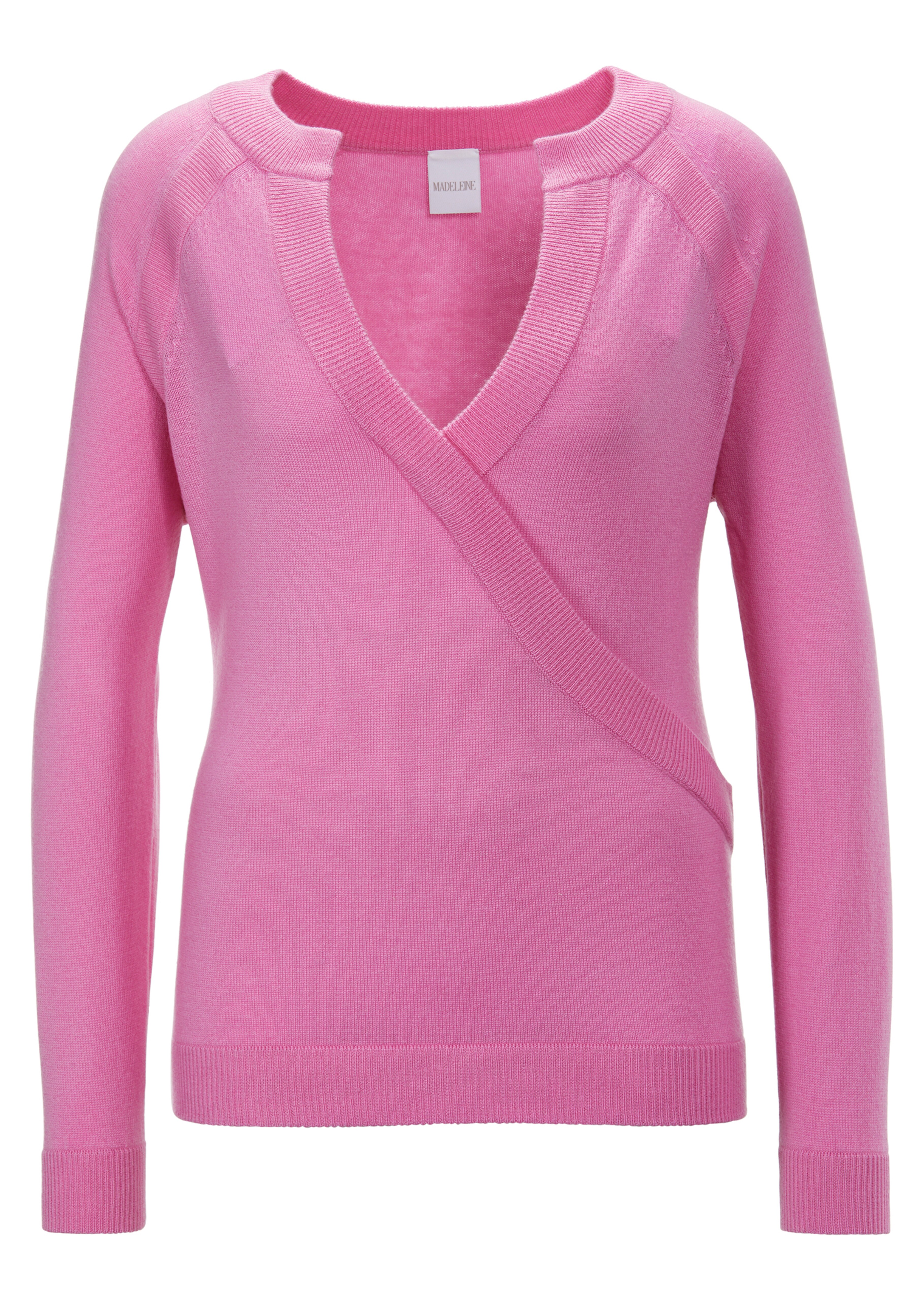 Strickpullover in Wickeloptik