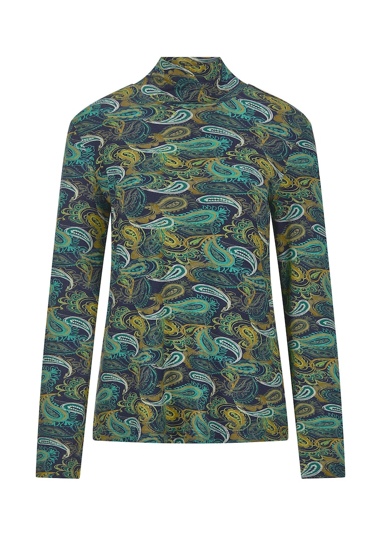 Jersey-Shirt mit Paisley-Muster