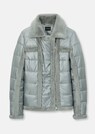 Steppjacke im Bikerstyle mit Webpelz-Akzenten thumbnail 1