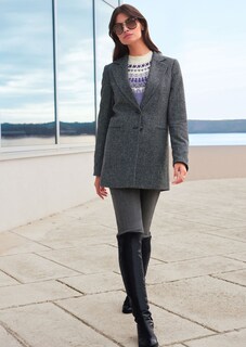 Langer Tweed-Blazer thumbnail 7