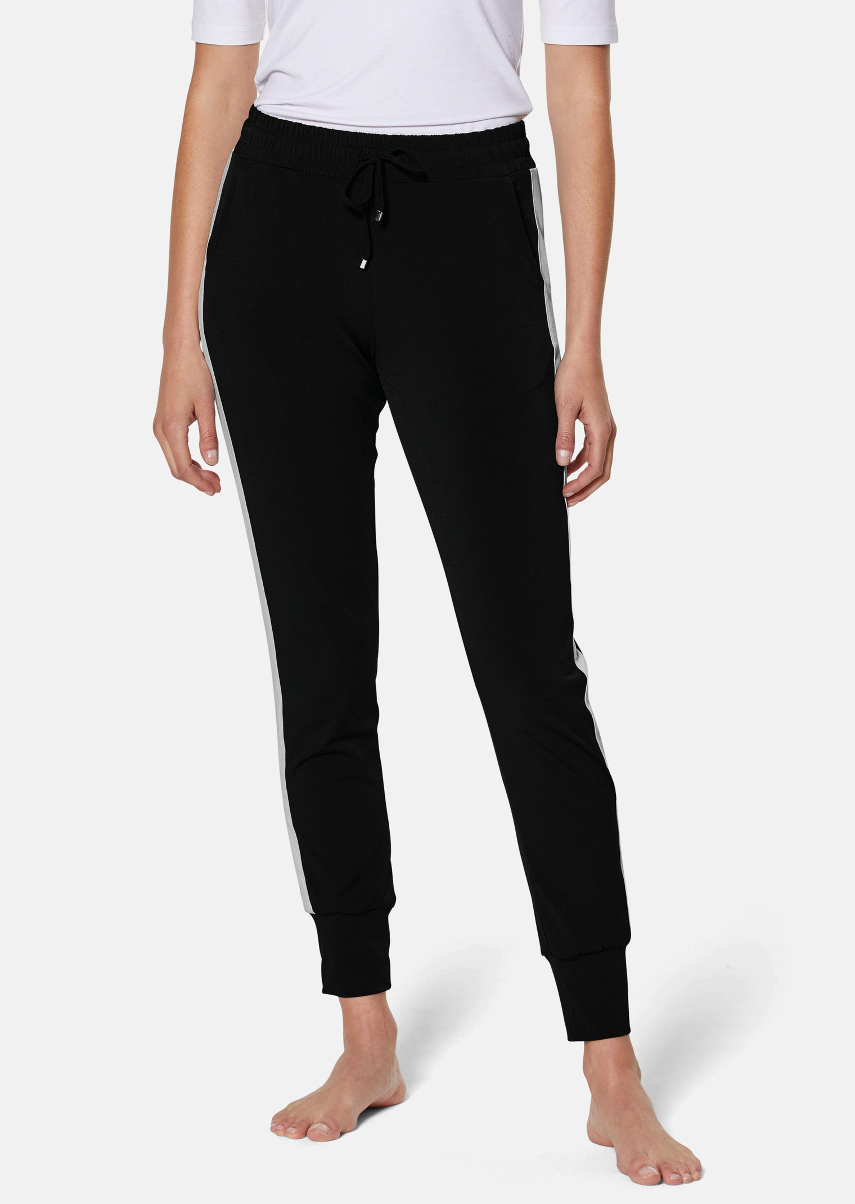 Jogg-Pants mit Kontraststreifen