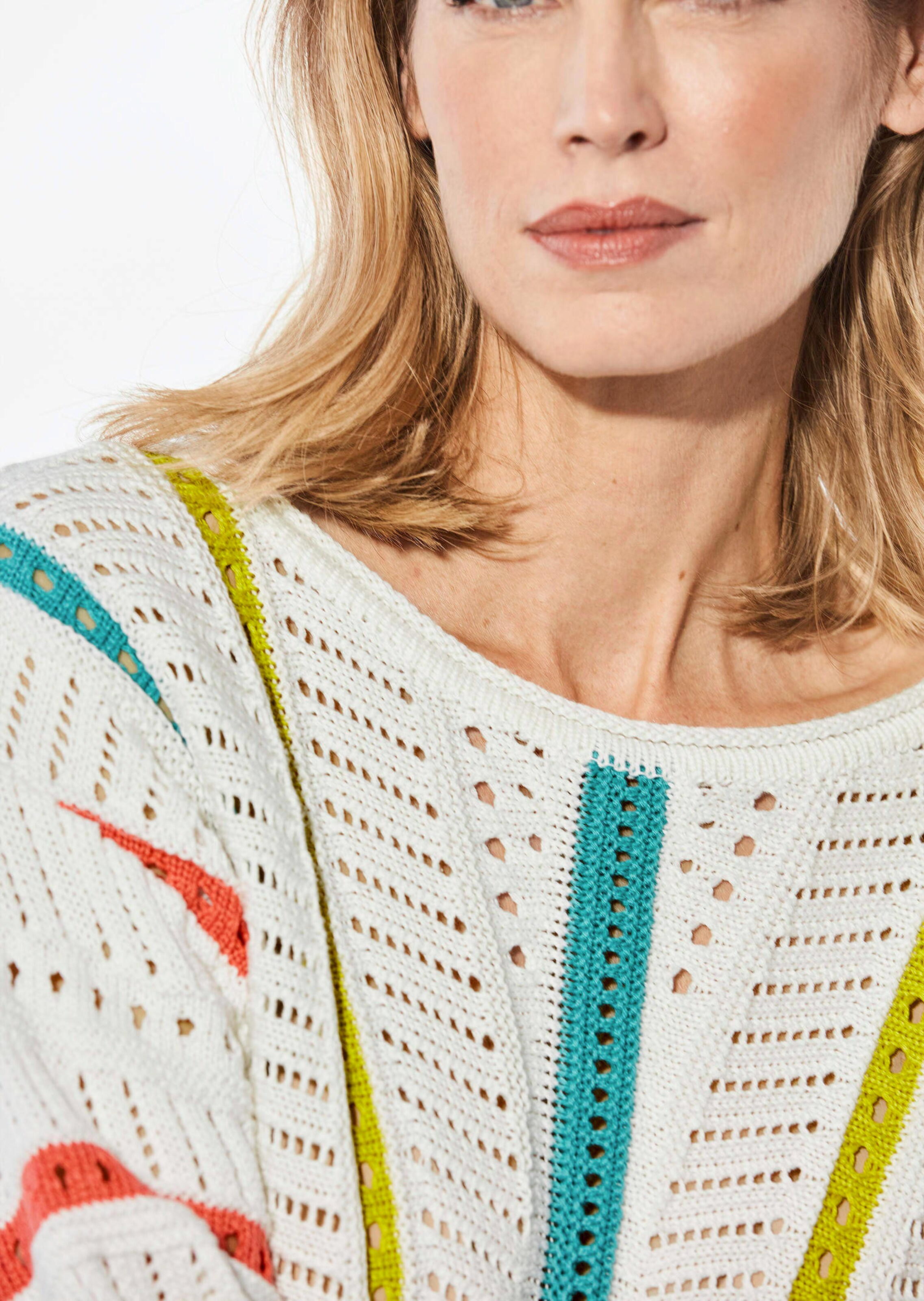 Haut Tricot MORE&MORE Crème Taille M - Occasion Très Bon état