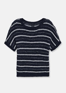 Bändchengarn-Pullover mit Glanzgarn-Akzenten thumbnail 6