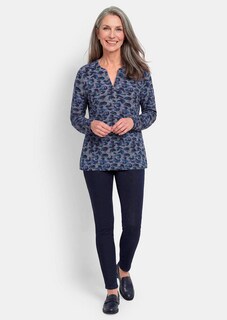 Pflegeleichte Jerseybluse mit All-Over-Print thumbnail 2