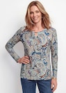 Langarmshirt mit Paisley Muster thumbnail 1