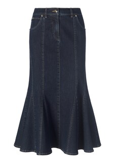 Jeansrock mit Godets thumbnail 6
