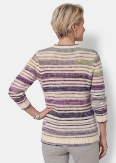 Strickpullover mit Multicolor-Streifen thumbnail 3