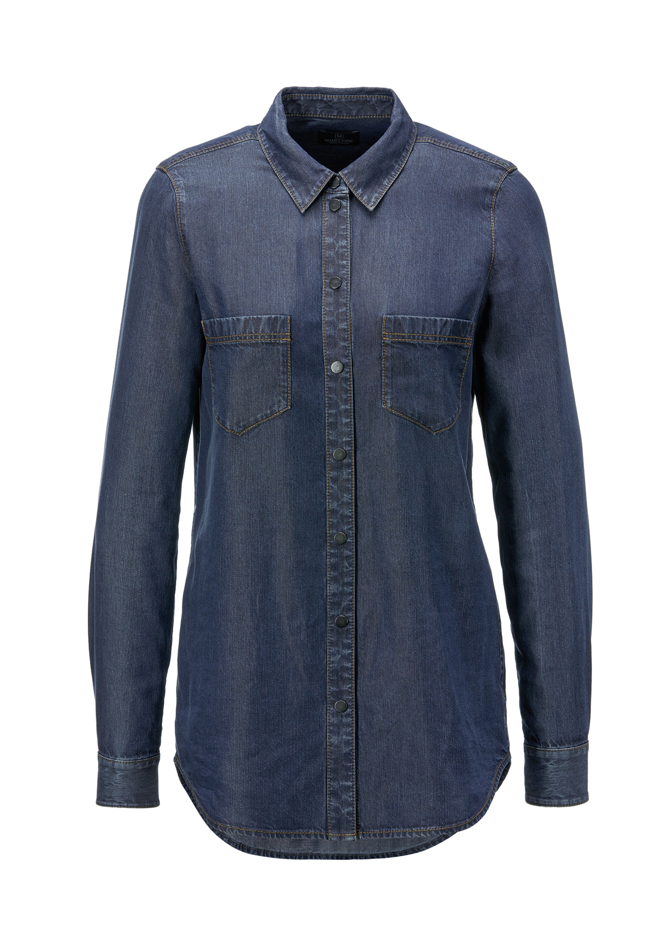 Jeanshemd mit Druckknöpfen