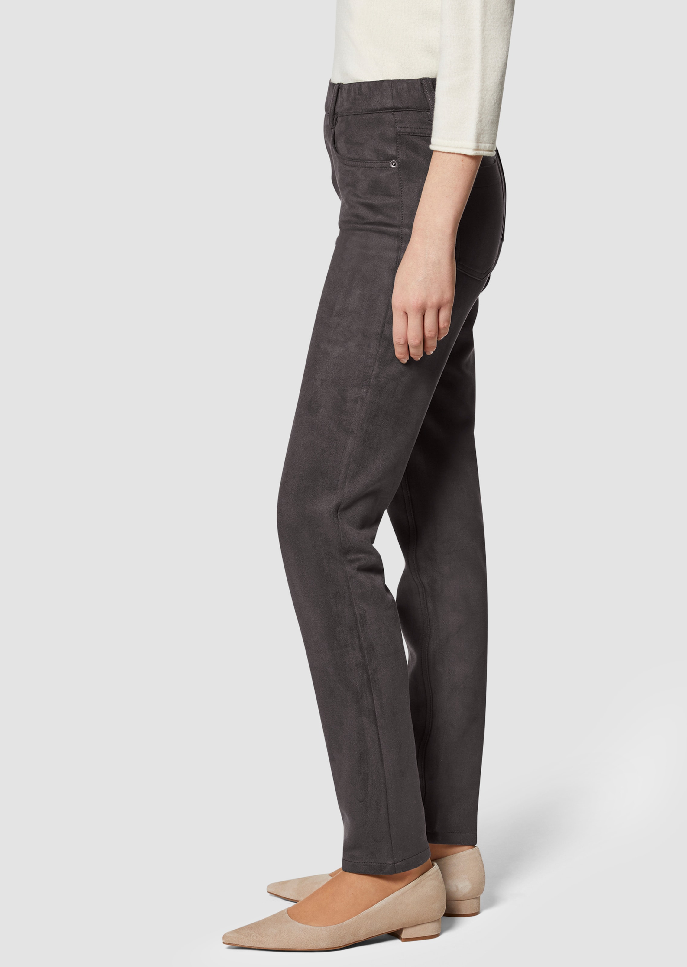 Slim-fit jeggings with pockets and studs in dark/slate