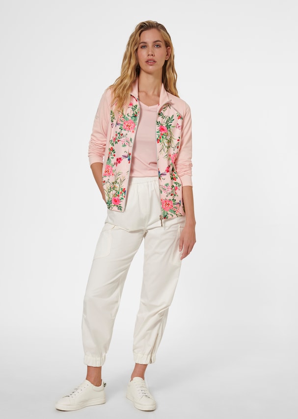 Casual jacket with floral print 1