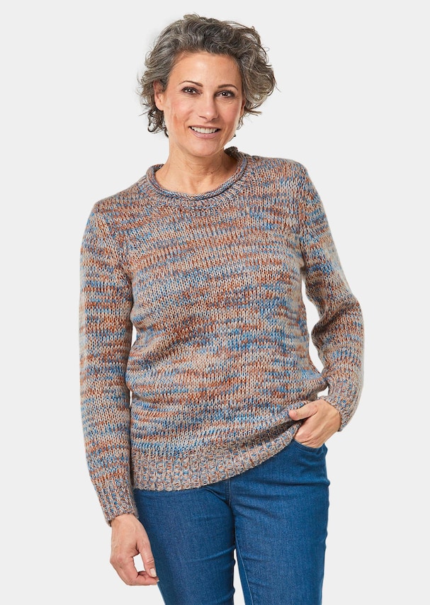 Elegante pullover in een mooie mix van patronen