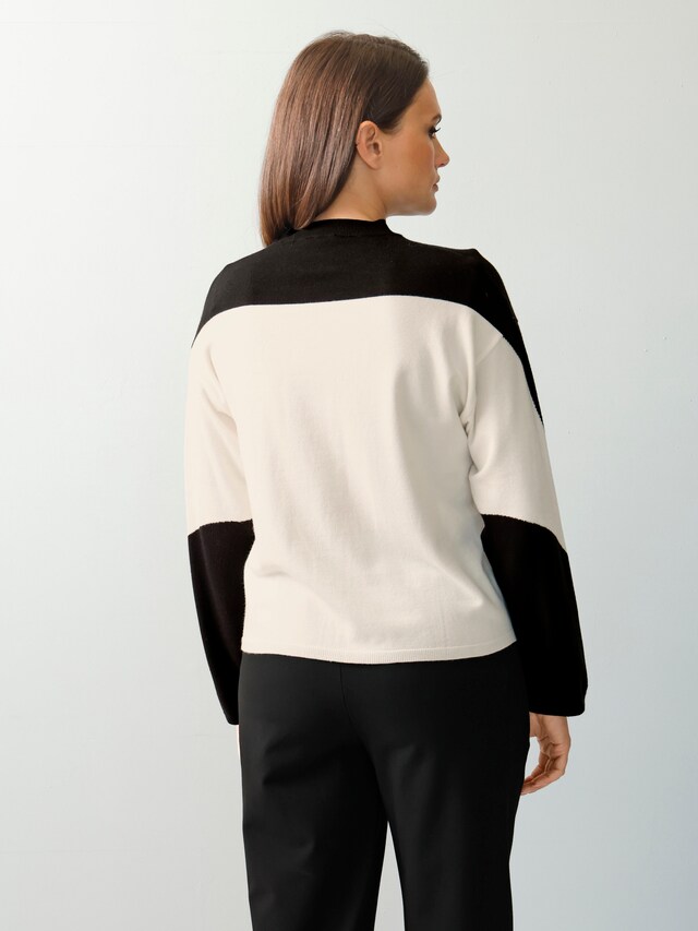 Pullover in Bi-Color Optik 2